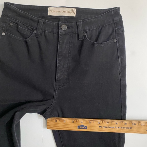 SOFT SURROUNDINGS, Fly Front Skinny Black Jeans Women’s size 4 - Picture 6 of 12
